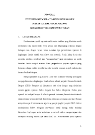 Contoh surat himbauan informasi seputar dunia militer dan. Proposal Kebersihan Lingkungan Penggambar