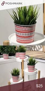 Ikea Metal Bucket Planter Nordic Sweater Print Last One Here Is A Cute 4 25 Inch Planter Made Of Met Metal Planters Small House Plants Metal Bucket Planters
