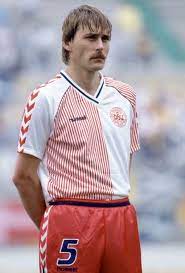 Ivan Nielsen Lines Up For Denmark Before The Fifa World Cup Match Between Scotland And Denmark At The Es Classic Football Shirts World Football World Cup Match