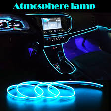 El Wire Flash Rope Tube Cable Led Strip Flexible Neon Lamp Glow String Light For Car Decoration With 8mm Sewing Edge Car Styling Light Control Lighting Lighted House Numbers Solarcontrol Stick Aliexpress