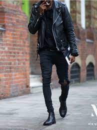 Pin By Nino Llanera On His Mens Street Style Leather Jacket Outfits All Black Outfit