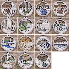 National Park Ornaments, Add the Year, Hikers Gift, Family Camping  Memories, Vacation Keepsake, 63 National Parks, Grand Canyon, Car Charm