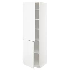 Estantes, prateleiras e vitrines 1. Metod Armario Alto C Prateleiras 2portas Branco Ringhult Branco 60x60x200 Cm Ikea