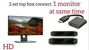 Usually a small light or welcome. How To Connect 2 Set Top Box In A Monitor At Same Time My Dell Led Monitor Dvd Player And More Youtube