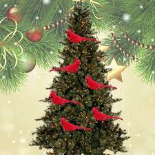 Old world christmas offers the best selection of glass bird ornaments for your christmas tree. Clip On Mini Fake Birds Red Bird Christmas Tree Ornaments Festival Xmas Decor Ornaments Holiday Seasonal Decor