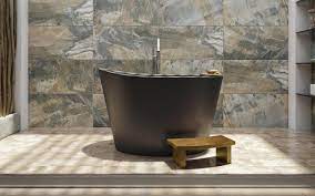 Shop wayfair for the best soaking tub with seat. áˆ Aquatica True Ofuro Black Freestanding Stone Japanese Soaking Bathtub Buy Online Best Prices