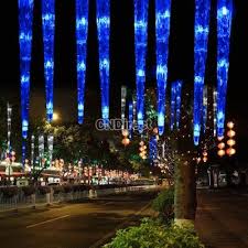 8 56 30cm 32led 8 Tubes Blue Led Icicle Light Tube Dripping Christmas Garden Decoration Eu Industrial Led Lighting Christmas Garden Decorations Lighting Store