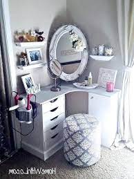 Vintage Mirror Corner Table With