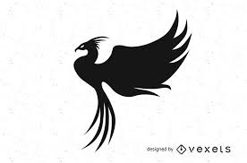 Large Black Bird With White Stripes On Wings And Tail Stylish Phoenix Bird Silhouette Ad Ad Ad Phoenix Bird Silhouette Stylish In 2020 Bird Silhouette Bird Silhouette Art Phoenix Art