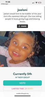 Vote for my daughter Stella please. Let's get her a win!!!! Click her pic  and heart it. Not this post!!!!  https://www.facebook.com/share/1ArTJp1Mrt/?mibextid=wwXIfr