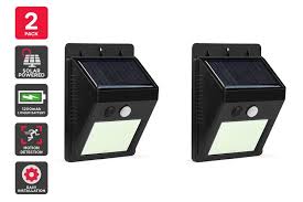 The best prices for motion detector light on joom.wide assortment and frequent new arrivals!free shipping all over the world! Solar Powered Wall Mounted Motion Sensor Led Light Black Vasto 2 Pack Matt Blatt