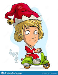 Maybe you would like to learn more about one of these? Cartoon Blonde Weihnachtsmadchen Mit Roller Vektor Abbildung Illustration Von Personlichkeit Lustig 164652427