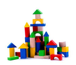 Classic Wooden Building Block Set 50 Pieces For Toddlers Preschool Age Hardwood Plain Colored Small Wood Blocks For Boys Girls Basic Educational Bui Wooden Building