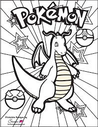 Opens in a new window; Pokemon Coloring Page 4