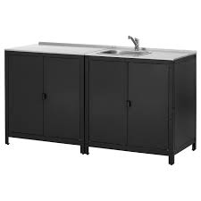 While i'm installing this sink in my workshop the same cabinet design would equally well work in a kitchen. Grillskar Kitchen Sink Unit Cabinet Outdoor Stainless Steel Ikea