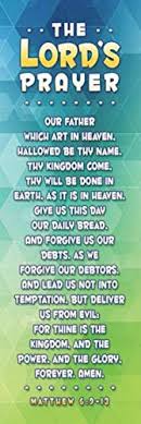 Our father prayer for kids. Bookmark Kids The Lords Prayer Pack Of 25 Buy Online In Moldova At Moldova Desertcart Com Productid 101481440