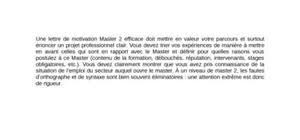 Conseils de rédaction pour sa lettre de motivation. Lettre De Motivation Master Modele