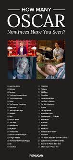 How Many Oscar Nominees Have You Seen Here S A Printable Checklist Oscar Movies Oscar Winning Movies Good Movies To Watch