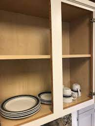 This kitchen cabinet storage project provides more space for plates and bowls in crowded kitchen cabinets. Replacement Shelving For Cabinets Cabinet Doors N More