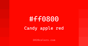 Candy Apple Red Ff0800 Knowledge Base