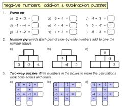 Check spelling or type a new query. Negative Numbers