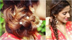 Nothing beats the versatility of medium length hair. 3 Indian Hairstyles For Medium To Long Hair Indian Wedding Hairstyles For Medium Hair Youtube