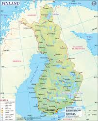 The map shows finland and neighboring countries with international borders, the national capital map of finland, europe. Finland Map Map Of Finland