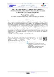 Sage child care merekomendasikan tujuh cara untuk melatih sikap sopan dan santun kepada anak seperti sebagai berikut jika para orang tua dapat mengajari seorang anak nilai kepekaan, anda memberi mereka hadiah yang luar biasa yaitu jalan mudah menuju sikap sopan santun. Pdf Implementation Of Soft Skills On Automotive Engineering Practicum Of State Vocational High Schools In West Lombok Regency
