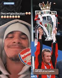 DUELO DE BECKHAM'S. 😂 Romeo Beckham se burla de su padre, David, después  de la victoria del Arsenal sobre el United. "Duerme bien", le escribió. ¿La  respuesta de David? "Lo haré con