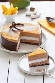 Torta Semifreddo Cioccolato Cocco E Mango Ricetta Torte Alimentari Semifreddo Al Mango Cioccolato