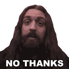 No Thanks Samus Paulicelli Sticker