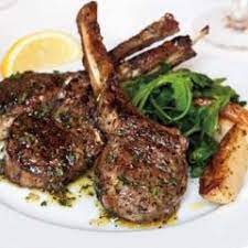 Grilled Lamb Chops With Kokkari Dressing Recipe Lamb Chops Lamb Recipes Grilled Lamb Chops
