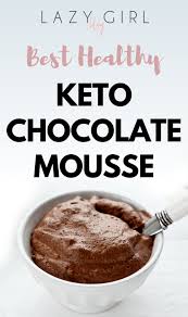Best Healthy 1 Minute Keto Mug Brownie Lazy Girl Recipe Keto Chocolate Mousse Chocolate Mousse Chocolate Mousse Recipe