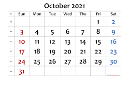 Free Printable October 2021 Calendar Premium In 2020 Calendar Printables Printable Calendar Template Calendar Template