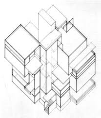 Theo Van Doesburg 3 De Stijl Architecture Doesburg Architecture Sketch