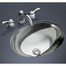 Kohler Rhythm Metal Oval Undermount Bathroom Sink Sink Finish Mirror Undermount Bathroom Sink Bathroom Sink Stainless Steel Undermount
