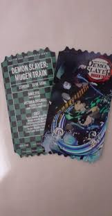 Mugen train sub online, or you can even watch. Shiny Train Ticket Souvenir In Mexican Theaters Demonslayeranime