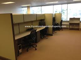 Used Office Cubicles Assembled And Reconfigured In Washington Dc By Furniture Assembly Experts Llc Used Office Furniture Furniture Office Furniture Stores