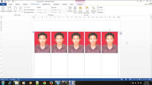 Cara Membuat Pas Photo 4x6 Dengan Ms Word Youtube