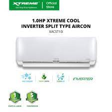 But unit cost of inverter type is more expensive than conventional split type of aircon. Xtreme Cool 1 0hp Inverter 2 Way Draining Connection Split Type Air Conditioner Silver Xacst10i Shopee Philippines