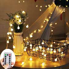 Sold and shipped by christmas central. Amazon Com Zoutog Battery Operated String Lights 33ft 10m 100 Led Bulb Warm White Globe String Lights With Remote Controller Decorative Timer Fairy Light For Christmas Wedding Party Indoor And Outdoor Garden Outdoor