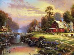 15 Mind Blowing Disney Paintings By Thomas Kinkade The Painter Of Light Thomas Kinkade Art Thomas Kinkade Paintings Kinkade Paintings