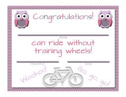 No More Training Wheels Free Printable Certificates Free Printable Certificates Printable Certificates Free Printables