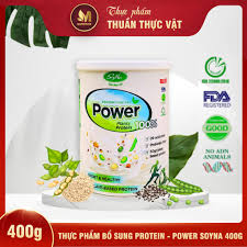 Mua Thực Phẩm Bổ Sung Protein - Power Soyna - Dinh Dưỡng Cho Người Tập Gym,  Thể Thao, Ăn Chay, Ăn Kiêng,Hàm Lượng Đạm Thực Vật Cao - 400g tại Mudifood  | Tiki
