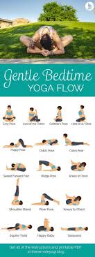 Relaxing Bedtime Yoga Free Printable Pdf In 2020 Bedtime Yoga Yoga Flow Restorative Yoga