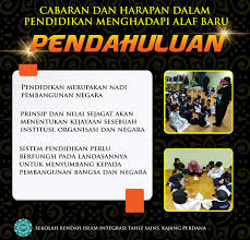 Sistem pendidikan negara telah mengalami beberapa evolusi sejajar dengan pembangunan dan keperluan negara. Cabaran Dan Sekolah Rendah Islam Integrasi Tahfiz Sains Facebook