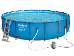 Piscine Tubulaire Ronde Bestway Steel Pro Max Avec Laveur A Cartouche 549x122 Cm 56462 Poolfunstore