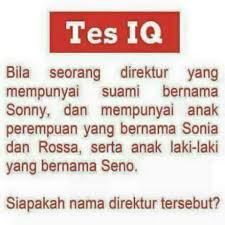 Ketika anda tidur, otak akan memperkuat memori dari berbagai hal yang anda . Tebak Tebakan Gambar Tes Iq Tebak Gambar