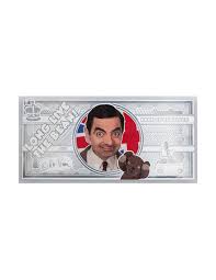 The misadventures of a bumbling loner. Mr Bean Silver Note 1 Cook Islands 2021