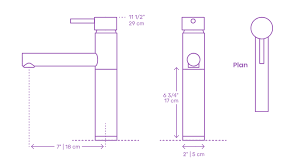 The bulk of what you find while shopping will fall within this size range. Kitchen Faucets Dimensions Drawings Dimensions Com